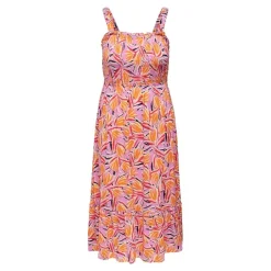 Vestidos Carmakoma Carsolveig Strap Smock Midi Dress Aop