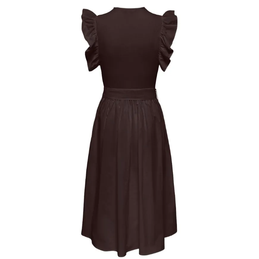 Vestidos Only Onlavalora S L Long Belt Dress Wvn Ex