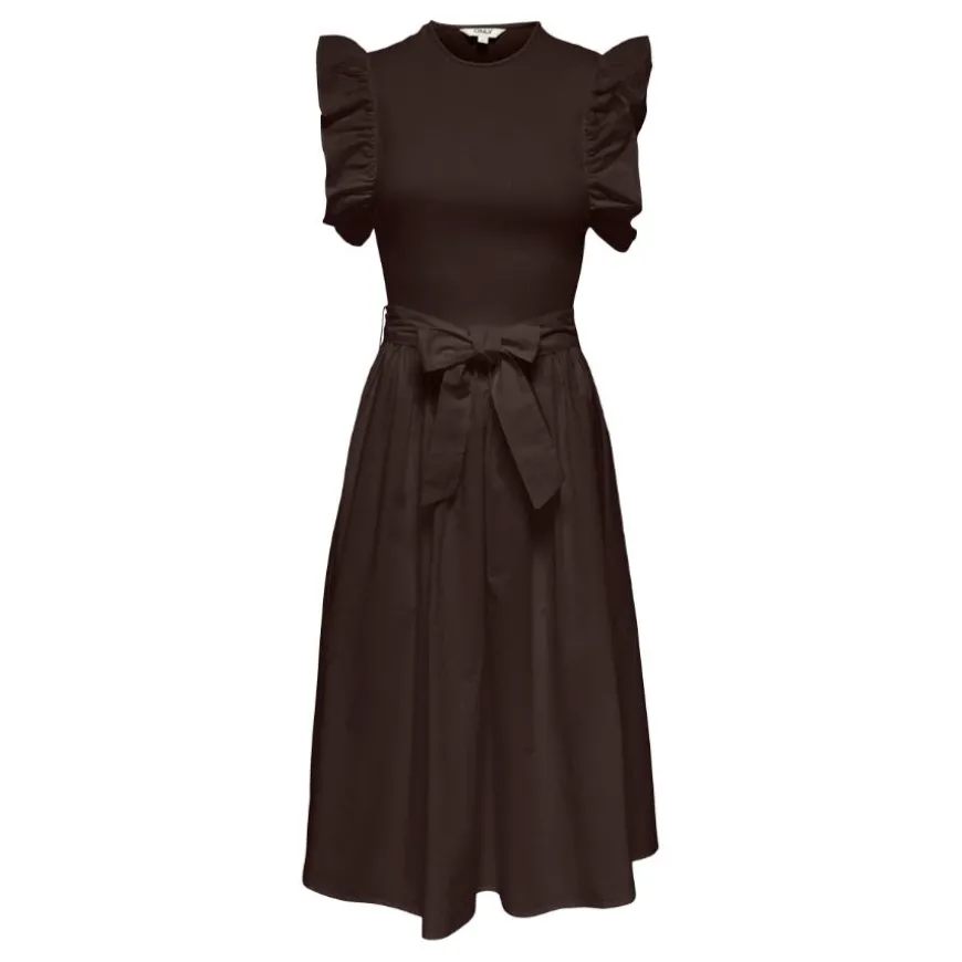 Vestidos Only Onlavalora S L Long Belt Dress Wvn Ex