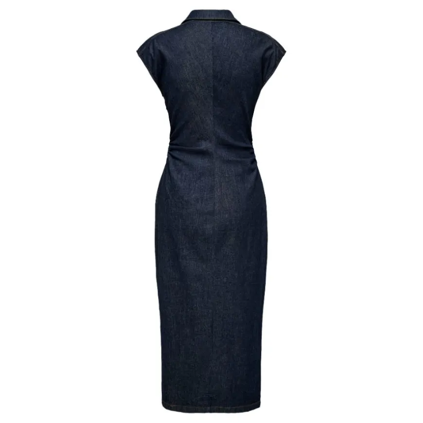 Vestidos Only Onlbabe Capsleeve Midi Dress Dnm Rinse