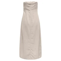 Vestidos Only Onlcaro Linen Bl But Tube Dress Cc Pnt
