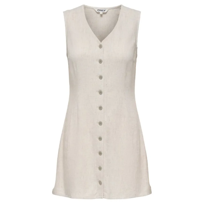 Vestidos Only Onlsiesta Lin Bl Sl Short Dress Pnt Noos