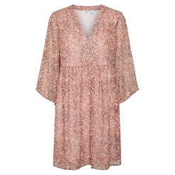 Vestidos Vero moda curve Vmulrikke Chiffon 3 4 Dress Vma Curve