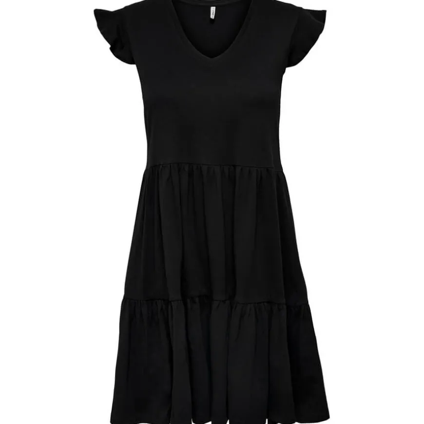 Vestidos Only Onlmay Life Cap Sleeves Frill Dress Jrs
