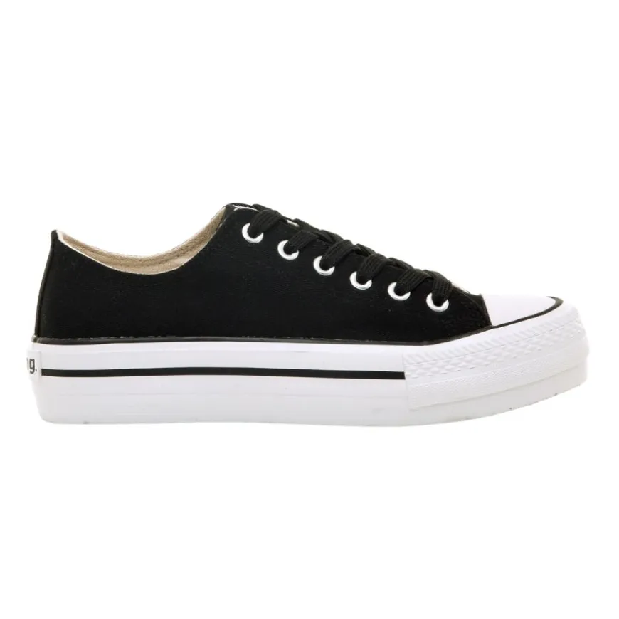 Zapatillas Mustang CANVAS NEGRO